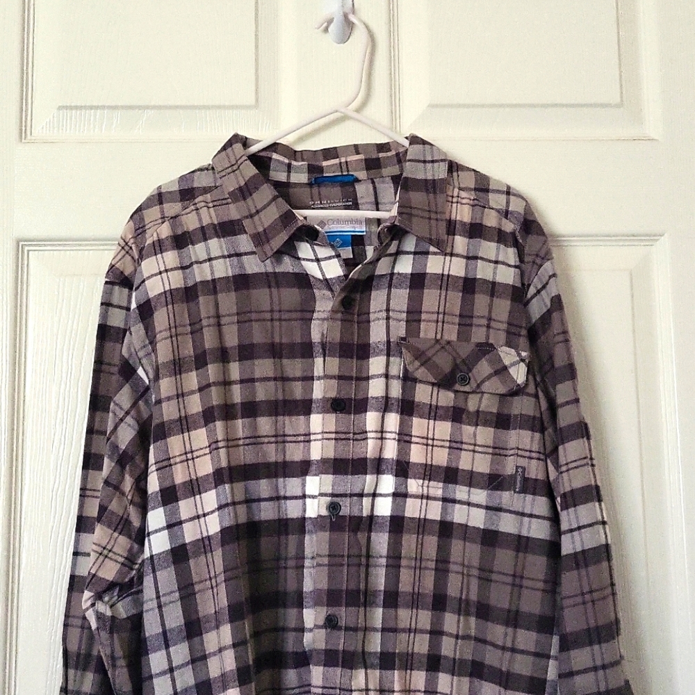 Columbia grey long sleeve shirt size XL